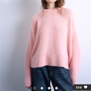 Topshop Blush Pink Crewneck Sweater